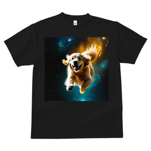 Tシャツ メンズ キッズ 犬ファン 半袖 春夏 プリント カジュアル かわいい 人間用 フィットネス 宇宙 ゴールデンレトリバー 星 Tシャツ メンズ キッズ 犬ファン 半袖 春夏 プリント カジュアル かわいい 人間用 フィットネス 宇宙 ゴールデンレトリバー 星