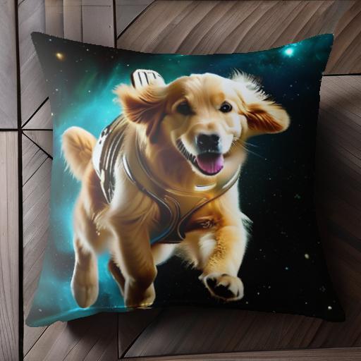 宇宙 ゴールデンレトリバー スペース 星 クッションカバー 45×45cm アニマル柄 おしゃれ 可愛い クッション本体付き 正方形 宇宙 ゴールデンレトリバー スペース 星 クッションカバー 45×45cm アニマル柄 おしゃれ 可愛い クッション本体付き 正方形