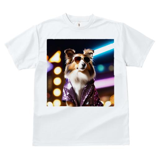 Tシャツ レディース 犬ファン 半袖 春夏 プリント カジュアル かわいい 人間用 フィットネス サングラス シェットランドシープドッグ ジャケット キラキラ