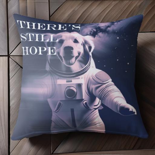 宇宙飛行士 ゴールデンレトリバー 宇宙 クッションカバー 45×45cm アニマル柄 おしゃれ 可愛い クッション本体付き 正方形