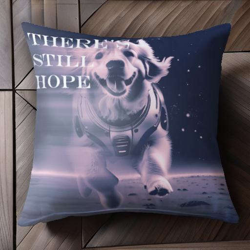 宇宙服 ゴールデンレトリバー 宇宙 クッションカバー 45×45cm アニマル柄 おしゃれ 可愛い クッション本体付き 正方形