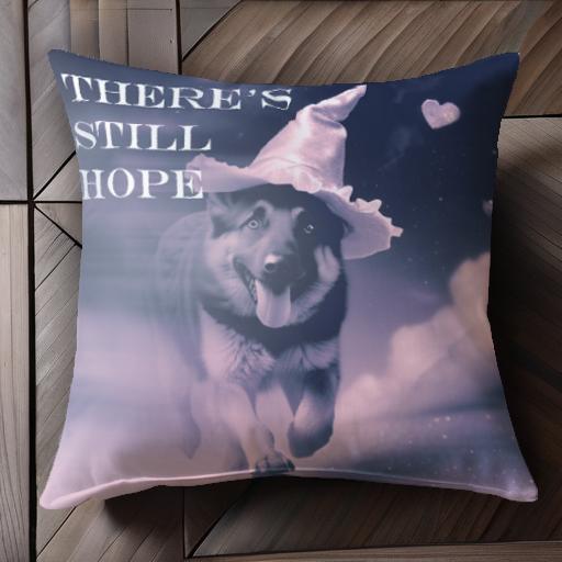 帽子 ジャーマンシェパード ハート 雲 星 クッションカバー 45×45cm アニマル柄 おしゃれ 可愛い クッ..