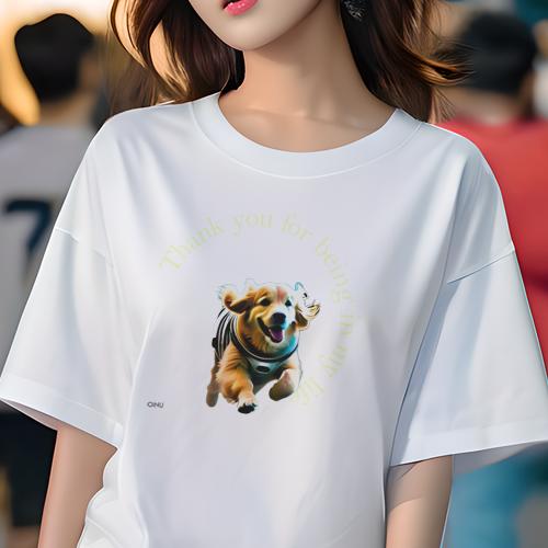 Tシャツ レディース 犬ファン 半袖 春夏 プリント カジュアル かわいい 人間用 フィットネス ゴールデンレトリバー Tシャツ レディース 犬ファン 半袖 春夏 プリント カジュアル かわいい 人間用 フィットネス ゴールデンレトリバー