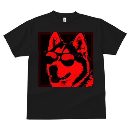 Tシャツ メンズ キッズ 犬ファン 半袖 春夏 プリント カジュアル かわいい 人間用 フィットネス サングラス ハスキー
