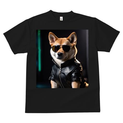 Tシャツ レディース 犬ファン 半袖 春夏 プリント カジュアル かわいい 人間用 フィットネス サングラス 柴犬 革ジャン