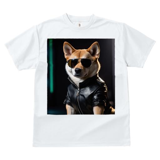 Tシャツ レディース 犬ファン 半袖 春夏 プリント カジュアル かわいい 人間用 フィットネス サングラス 柴犬 革ジャン