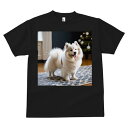 Tシャツ メンズ キッズ 犬ファン 半袖 春夏 プリント カジュアル かわいい 人間用 フィットネス クリスマスツリー スピッツ 絨毯