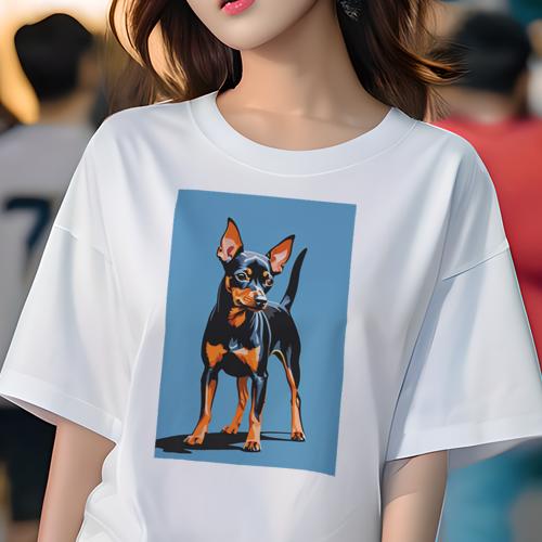 Tシャツ レディース 犬ファン 半袖 春夏 プリント カジュアル かわいい 人間用 フィットネス ミニチュアピンシャー