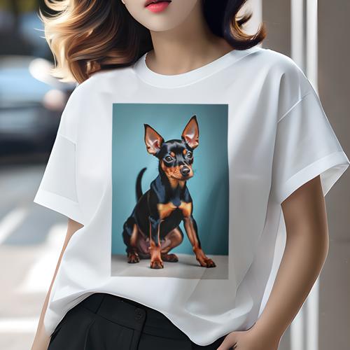 Tシャツ レディース 犬ファン 半袖 春夏 プリント カジュアル かわいい 人間用 フィットネス ミニチュ..