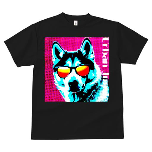 Tシャツ レディース 犬ファン 半袖 春夏 プリント カジュアル かわいい 人間用 フィットネス サングラス ハスキー