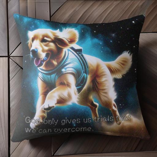 宇宙 ゴールデンレトリバー スペース 犬用宇宙服 クッションカバー 45×45cm アニマル柄 おしゃれ 可愛い クッション本体付き 正方形 宇宙 ゴールデンレトリバー スペース 犬用宇宙服 クッションカバー 45×45cm アニマル柄 おしゃれ 可愛い クッション本体付き 正方形