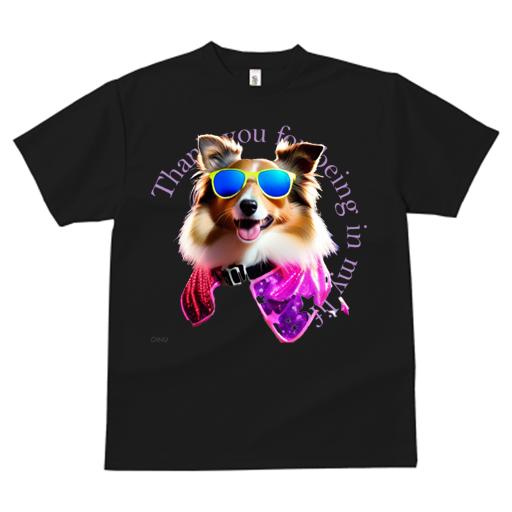 Tシャツ メンズ キッズ 犬ファン 半袖 春夏 プリント カジュアル かわいい 人間用 フィットネス サングラス シェットランドシープドッグ クール