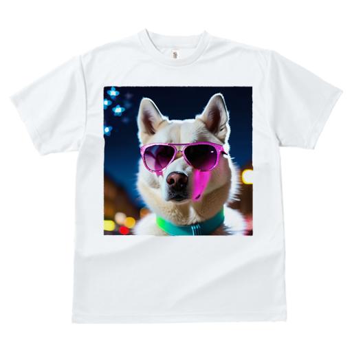 Tシャツ レディース 犬ファン 半袖 春夏 プリント カジュアル かわいい 人間用 フィットネス サングラス ハスキー 首輪