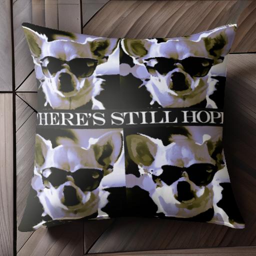 サングラス チワワ クッションカバー 45×45cm アニマル柄 おしゃれ 可愛い クッション本体付き 正方形