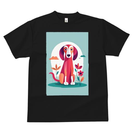 Tシャツ レディース 犬ファン 半袖 春夏 プリント カジュアル かわいい 人間用 フィットネス 花 サルーキ 雲
