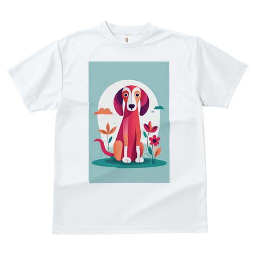 Tシャツ レディース 犬ファン 半袖 春夏 プリント カジュアル かわいい 人間用 フィットネス 花 サルーキ 雲