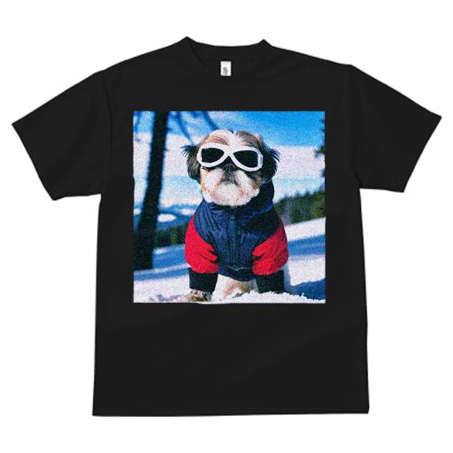 Tシャツ レディース 犬ファン 半袖 春夏 プリント カジュアル かわいい 人間用 フィットネス 雪 シーズー 冬 スキーウェア ゴーグル