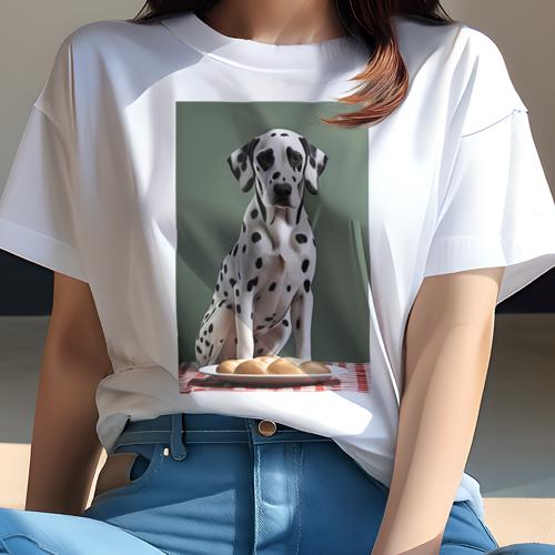 Tシャツ レディース 犬ファン 半袖 春夏 プリント カジュアル かわいい 人間用 フィットネス パン ダル..