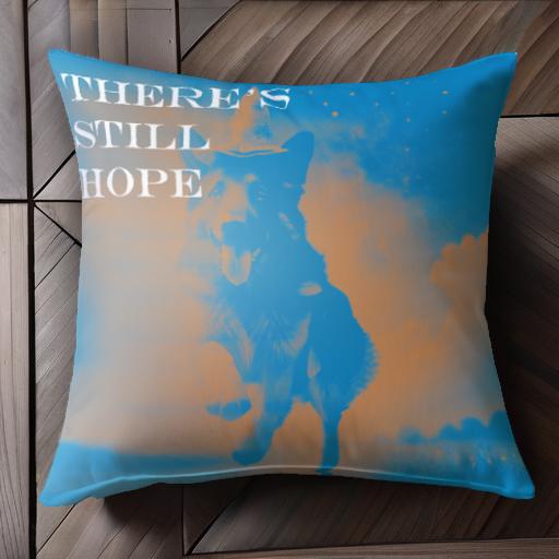 空 ジャーマンシェパード 雲 帽子 クッションカバー 45×45cm アニマル柄 おしゃれ 可愛い クッション本..