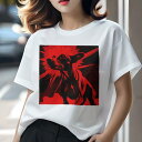 Tシャツ レディース 犬ファン 半袖 春夏 プリント カジュアル かわいい 人間用 フィットネス 爆発 チャイニーズクレステッドドッグ 赤(4)