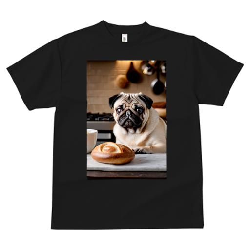 Tシャツ レディース 犬ファン 半袖 春夏 プリント カジュアル かわいい 人間用 フィットネス パン パグ キッチン