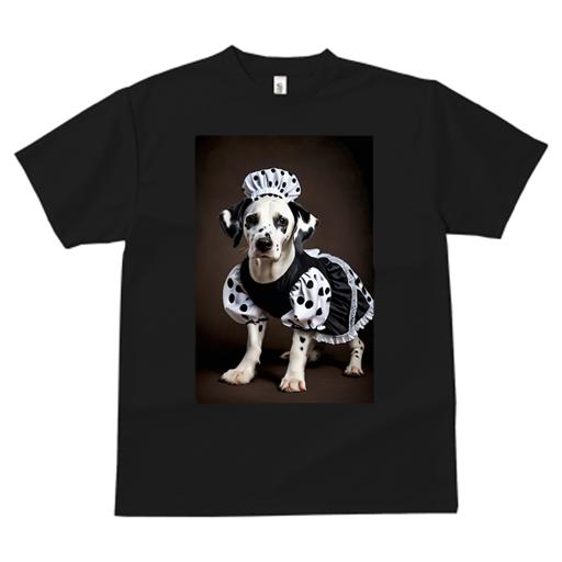 Tシャツ レディース 犬ファン 半袖 春夏 プリント カジュアル かわいい 人間用 フィットネス メイド服 ダルメシアン 水玉