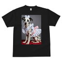 Tシャツ メンズ キッズ 犬ファン 半袖 春夏 プリント カジュアル かわいい 人間用 フィットネス リボン ダルメシアン ワンピース 水玉