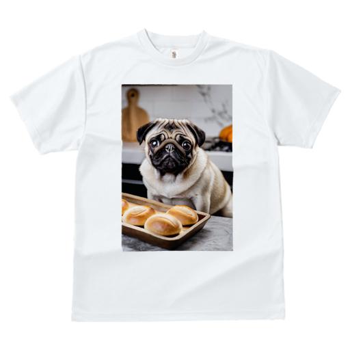 Tシャツ レディース 犬ファン 半袖 春夏 プリント カジュアル かわいい 人間用 フィットネス パン パグ キッチン