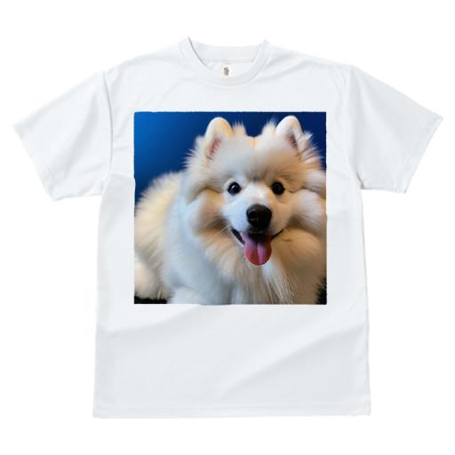 Tシャツ レディース 犬ファン 半袖 春夏 プリント カジュアル かわいい 人間用 フィットネス ふわふわ アメリカンエスキモードッグ かわいい 笑顔 ポートレート