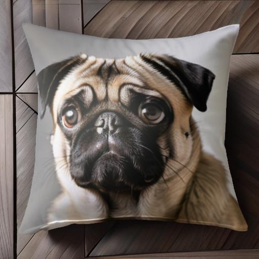 パグ クッションカバー 45×45cm アニ