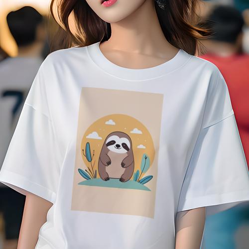 Tシャツ レディース 犬ファン 半袖 春夏 プリント カジュアル かわいい 人間用 フィットネス 雲 植物