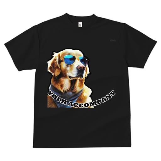 Tシャツ レディース 犬ファン 半袖 春夏 プリント カジュアル かわいい 人間用 フィットネス サングラス ゴールデンレトリバー