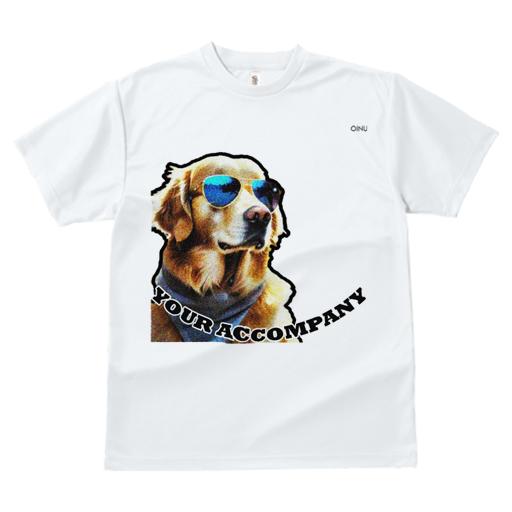 Tシャツ レディース 犬ファン 半袖 春夏 プリント カジュアル かわいい 人間用 フィットネス サングラス ゴールデンレトリバー