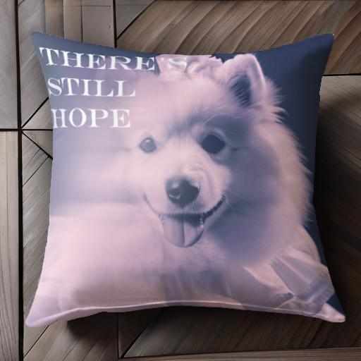 アメリカンエスキモードッグ クッションカバー 45×45cm アニマル柄 おしゃれ 可愛い クッション本体付..