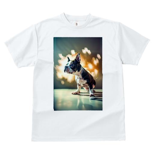 Tシャツ レディース 犬ファン 半袖 春夏 プリント カジュアル かわいい 人間用 フィットネス ボストンテリア