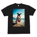 Tシャツ メンズ キッズ 犬ファン 半袖 春夏 プリント カジュアル かわいい 人間用 フィットネス ビーチ パグ 海 夏 休暇