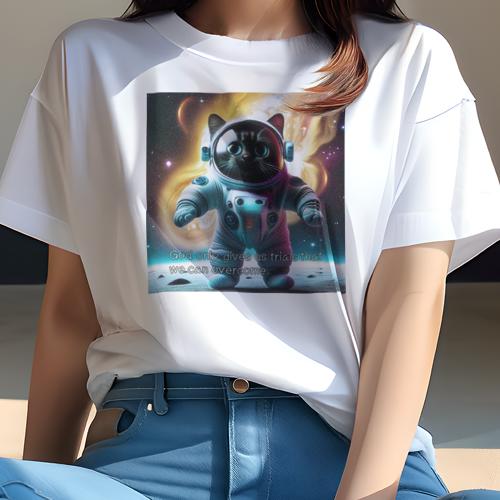 Tシャツ レディース 犬ファン 半袖 春夏 プリント カジュアル かわいい 人間用 派手 個性的 宇宙 宇宙..