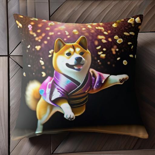 着物 柴犬 和風 お祝い イベント クッションカバー 45×45cm アニマル柄 おしゃれ 可愛い クッション本..