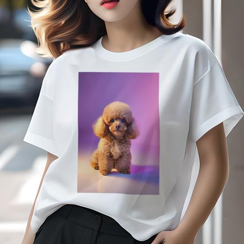 Tシャツ レディース 犬ファン 半袖 春夏 プリント カジュアル かわいい 人間用 派手 個性的 トイプードル