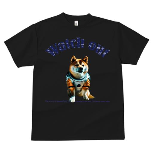 Tシャツ レディース 犬ファン 半袖 春夏 プリント カジュアル かわいい 人間用 派手 個性的 宇宙服 柴犬 スペースドッグ