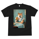 Tシャツ メンズ キッズ 犬ファン 半袖 春夏 プリント カジュアル かわいい 人間用 派手 個性的 ビール 柴犬 レトロ テーブルクロス ワンピース