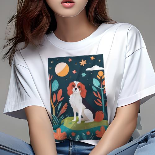 Tシャツ レディース 犬ファン 半袖 春夏 プリント カジュアル かわいい 人間用 派手 個性的 月 キャバ..
