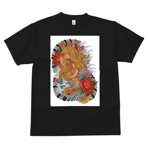 Tシャツ メンズ キッズ 犬ファン 半袖 春夏 プリント カジュアル かわいい 人間用 派手 個性的 ドラゴン 竜 花 波 和柄 Tシャツ メンズ キッズ 犬ファン 半袖 春夏 プリント カジュアル かわいい 人間用 派手 個性的 ドラゴン 竜 花 波 和柄