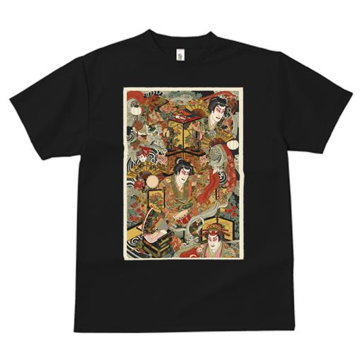 Tシャツ メンズ キッズ 犬ファン 半袖 春夏 プリント カジュアル かわいい 人間用 派手 個性的 歌舞伎 ..