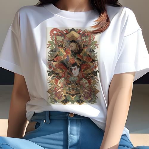 Tシャツ レディース 犬ファン 半袖 春夏 プリント カジュアル かわいい 人間用 派手 個性的 歌舞伎 日..