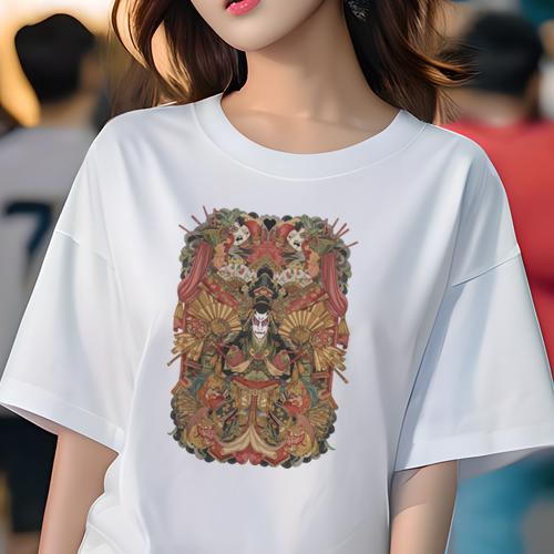 Tシャツ レディース 犬ファン 半袖 春夏 プリント カジュアル かわいい 人間用 派手 個性的 歌舞伎 隈..