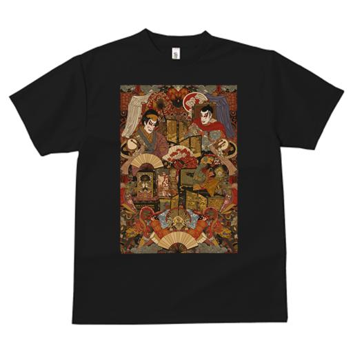 Tシャツ メンズ キッズ 犬ファン 半袖 春夏 プリント カジュアル かわいい 人間用 派手 個性的 歌舞伎 ..