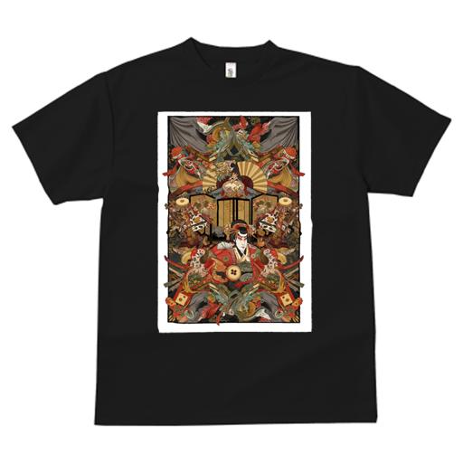 Tシャツ メンズ キッズ 犬ファン 半袖 春夏 プリント カジュアル かわいい 人間用 派手 個性的 歌舞伎 ..