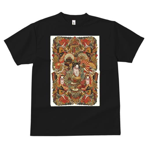 Tシャツ メンズ キッズ 犬ファン 半袖 春夏 プリント カジュアル かわいい 人間用 派手 個性的 歌舞伎 ..