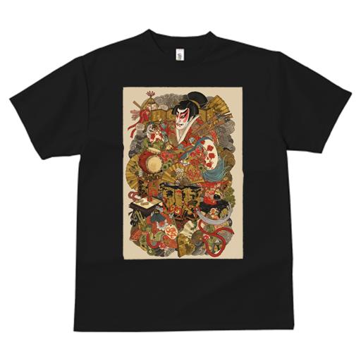 Tシャツ メンズ キッズ 犬ファン 半袖 春夏 プリント カジュアル かわいい 人間用 派手 個性的 歌舞伎 ..